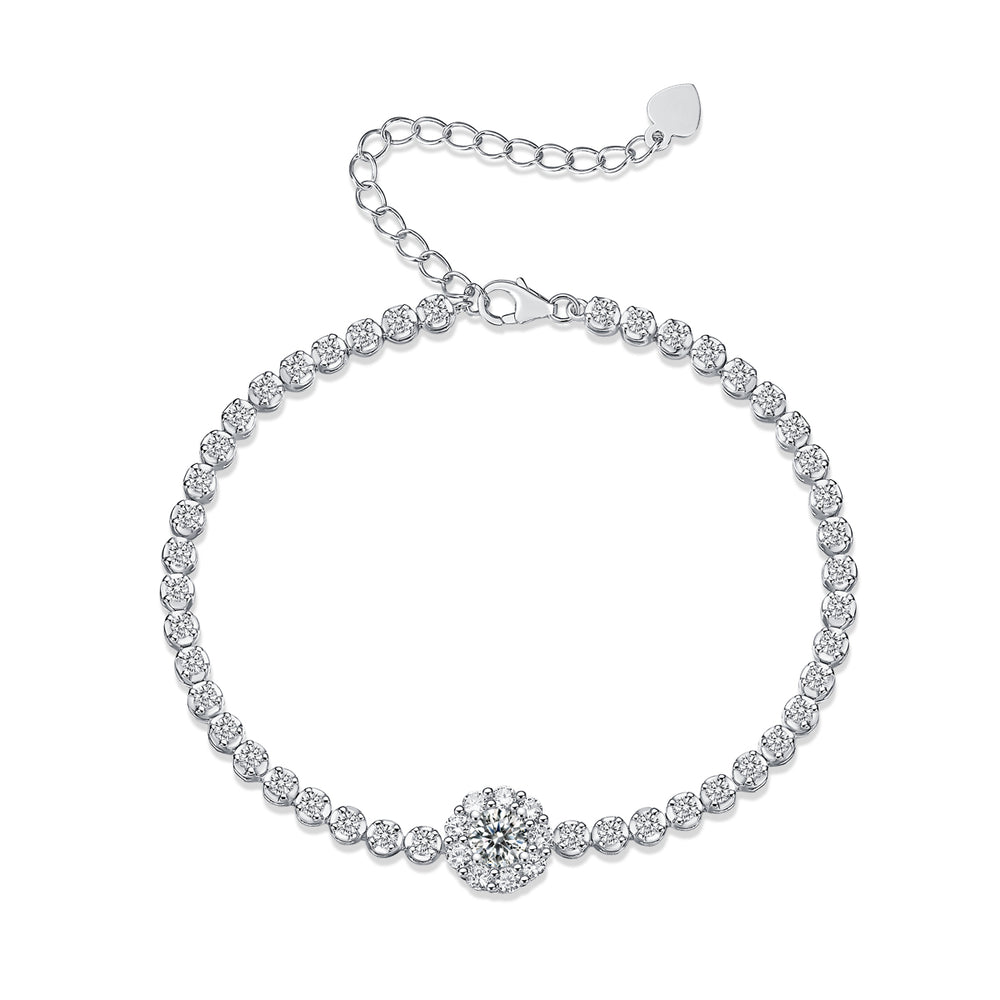 Bridge of Magpies S925 Silver Moissanite Bracelet