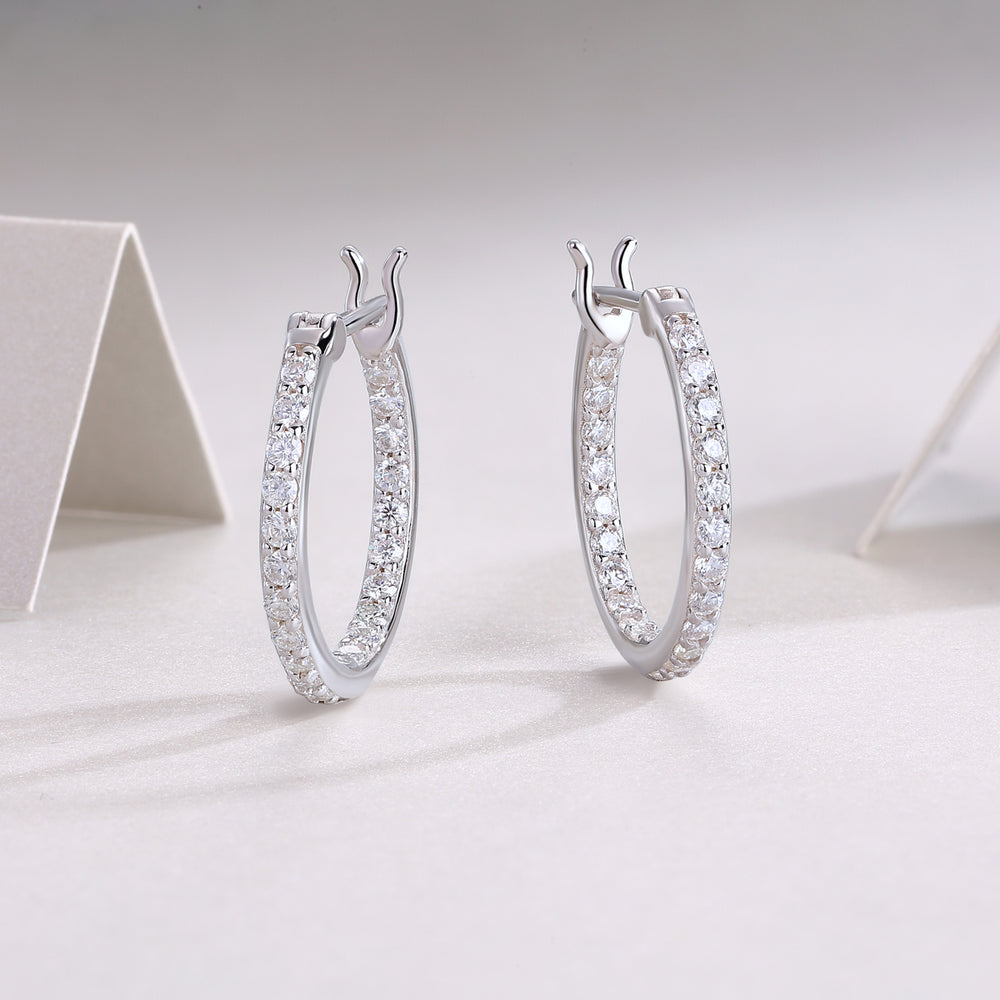 Streamer S925 Silver Moissanite Earrings