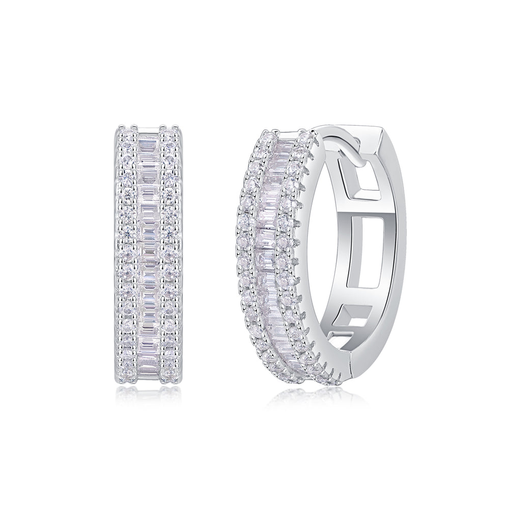 Woven Light S925 Silver Moissanite Earrings