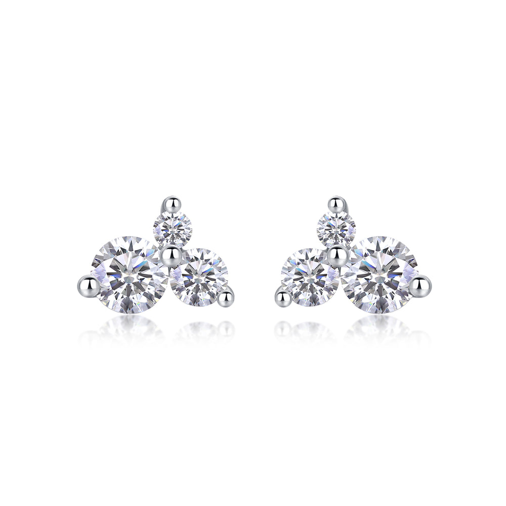 Wave S925 Silver Moissanite Earrings